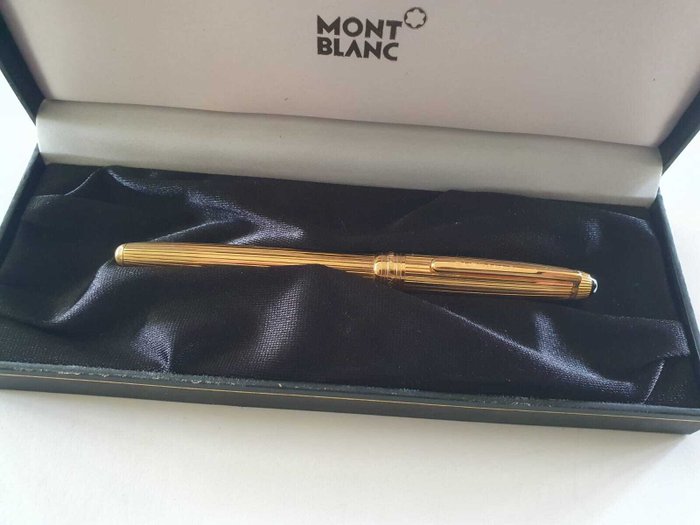 Montblanc - Rollerball solitario de plata maciza vermeil - Rollerpen