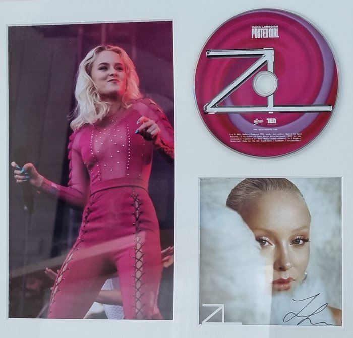 Zara Larsson - Photo - Håndunderskrevet personligt, indrammet