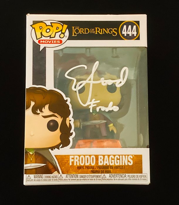 Lord of the Rings - Funko Pop Lord of the Rings - #444 Elijah Wood Signed Funko "Frodo" - 2000-present