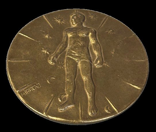 Polen. Bronze Medal 1983. Igor Mitoraj ( 1944 - 2014 ),  ARTICULATIONS