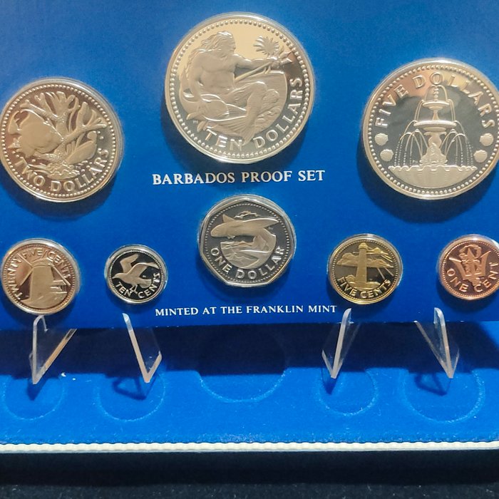 Barbados. Proof Set 1975 (8 coins)  (Ingen mindstepris)