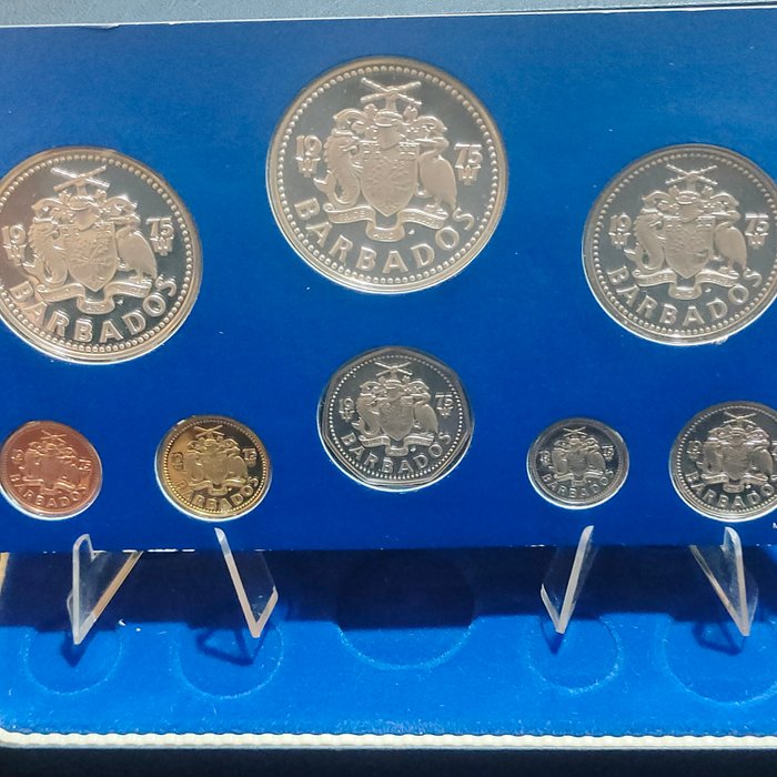 Barbados. Proof Set 1975 (8 coins)  (Ingen mindstepris)