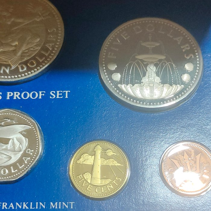 Barbados. Proof Set 1975 (8 coins)  (Ingen mindstepris)