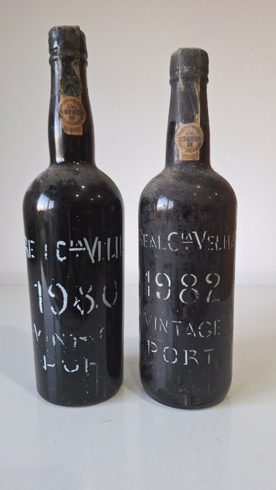 1980  1982 Real Companhia Velha - Douro Vintage Port - 2 Flasker (0,75 L)