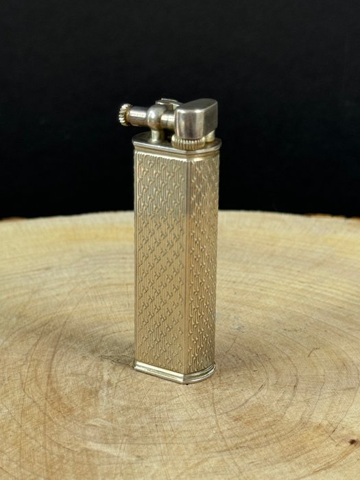 Dunhill - Tall Silver gas Lighter - Lighter - Forsølvet