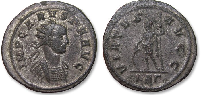 Romarriket Carus (AD 282-283) Antoninianus Rome 3rd officina (Γ) late in 282 - VIRTVS AVGG -