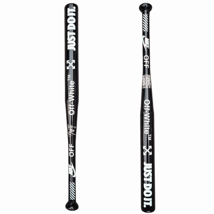 Moontje - Nike- Off White Baseball Bat Black/White edition