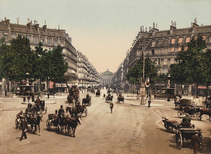 PZ Zurich/Champagne Paris - Paris: Avenue de l'opéra  Le Palais de Beaux-Arts Exposition Universelle 1889