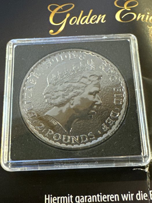 Storbritannien. 2 Pounds 2015  Britannia "Golden Enigma" - Ruthenium gilded, 1 Oz (.999)  (Ingen mindstepris)