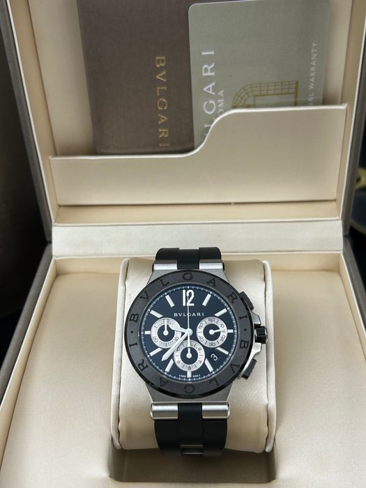 Bvlgari - Bvlgari Diagono Chronograph - DG42BSCVDCH - Mænd - 2010-2020