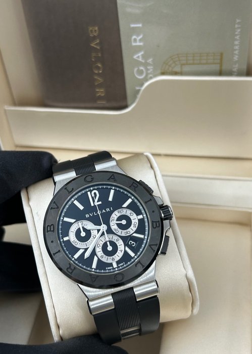 Bvlgari - Bvlgari Diagono Chronograph - DG42BSCVDCH - Mænd - 2010-2020