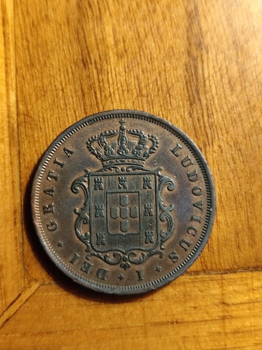 Azores, Portugal. D. Luís I (1861-1889). X + 10 + 20 Reis 1865/1873 (5 moedas)  (Ingen mindstepris)