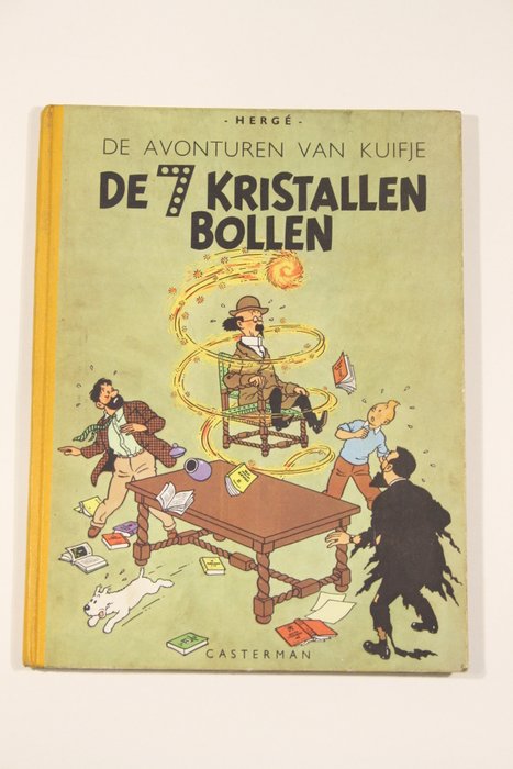 Kuifje 12 - De 7 kristallen bollen - 1 Album - Genoptryk - 1949