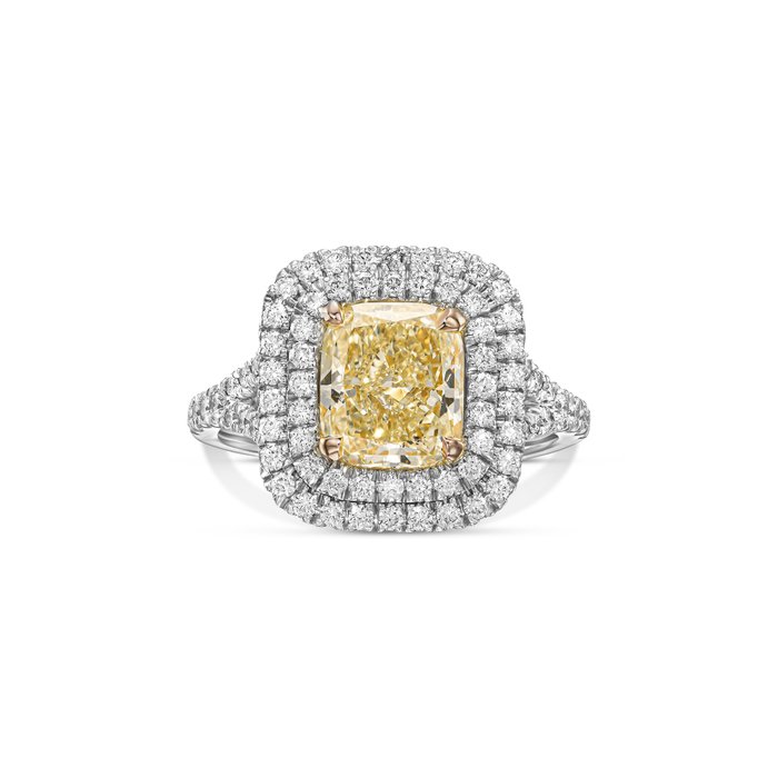 Statement-ring - 18 kraat Hvidguld -  269ct tw Diamant (Natur)