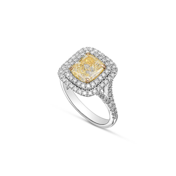 Statement-ring - 18 kraat Hvidguld -  269ct tw Diamant (Natur)