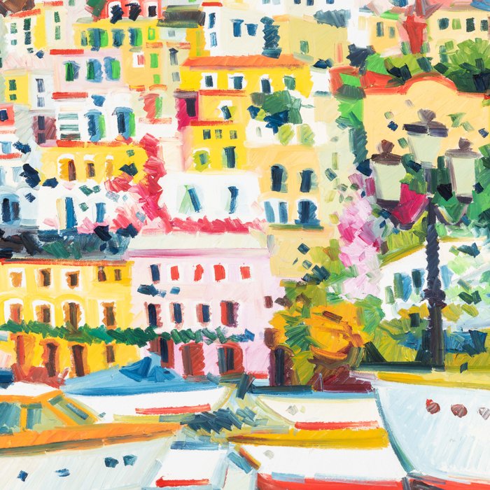 Athos Faccincani (1951) - Positani ( Amalfi Kust)