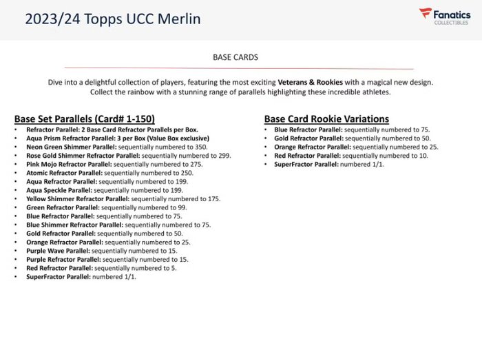 2023/24 Topps Merlin UEFA Club Competitions - Sealed Blaster Box - Chase the Autograph / Match Ball - 1 Sealed box - Næsten så god som ny (NM)