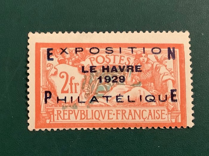 Frankrig 1929 - Expo Van Le Havre - inspiceret kalve og balasse - Yvert 257A