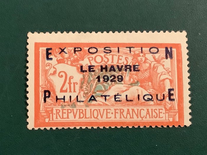 Frankrig 1929 - Expo Van Le Havre - inspiceret kalve og balasse - Yvert 257A