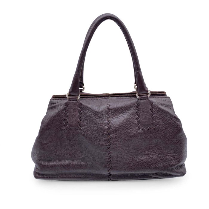 Bottega Veneta - Brown Leather Intrecciato Detail Handbag - Mulepose