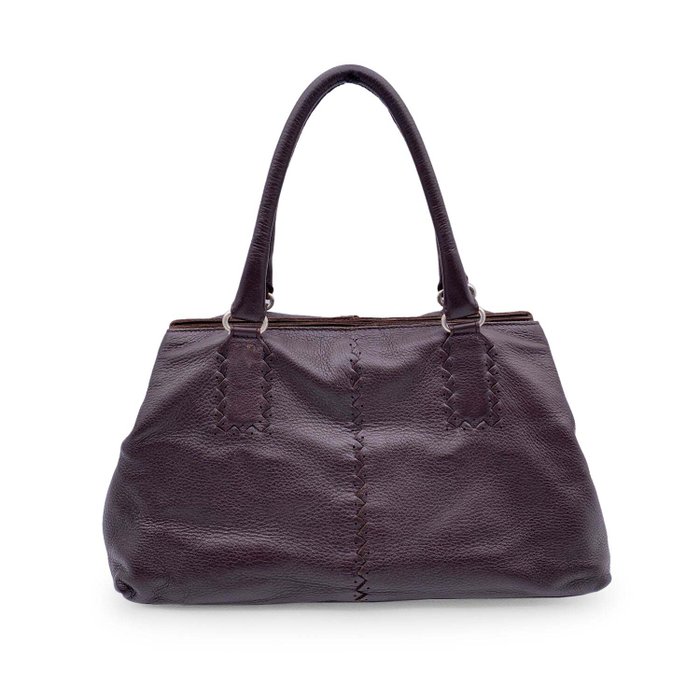 Bottega Veneta - Brown Leather Intrecciato Detail Handbag - Mulepose