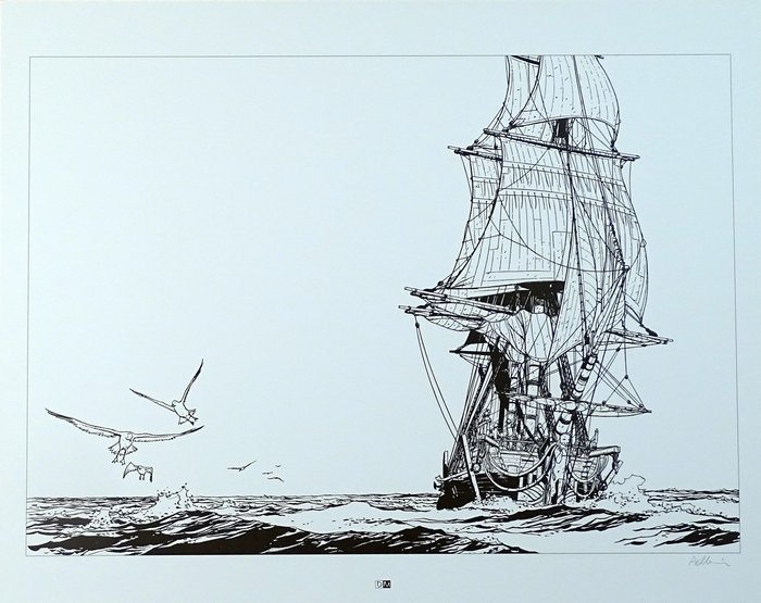 Pellerin, Patrice - 1 Offset Print - L'Epervier - Bateau Méduse