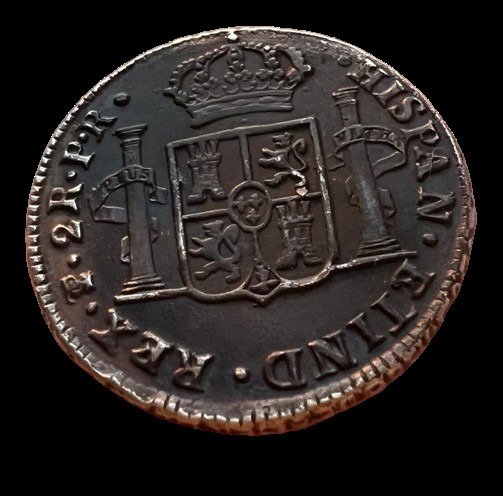 Spanien. Carlos III (1759-1788). 2 Reales 1785 Potosí JR  (Ingen mindstepris)