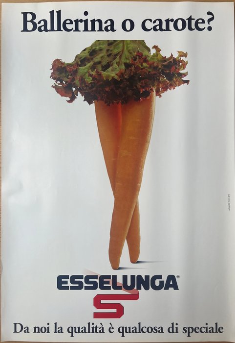 Armando Testa - Poster pubblicitario Armando Testa x Esselunga-1996