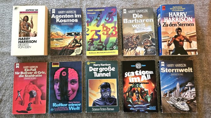 Harry Harrison - Konvolut: 10 x Science-Fiction (dt. Erstausgaben) - 1971-1982