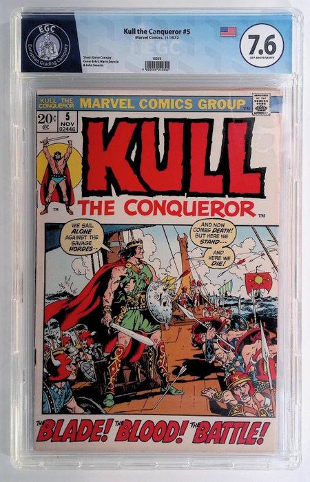 Kull the Conqueror #5 - EGC graded 7.6 - 1 Graded comic - 1972