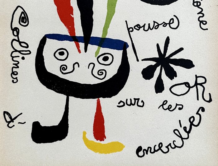 Joan Miro (1893-1983) - L'oiseau s'envole