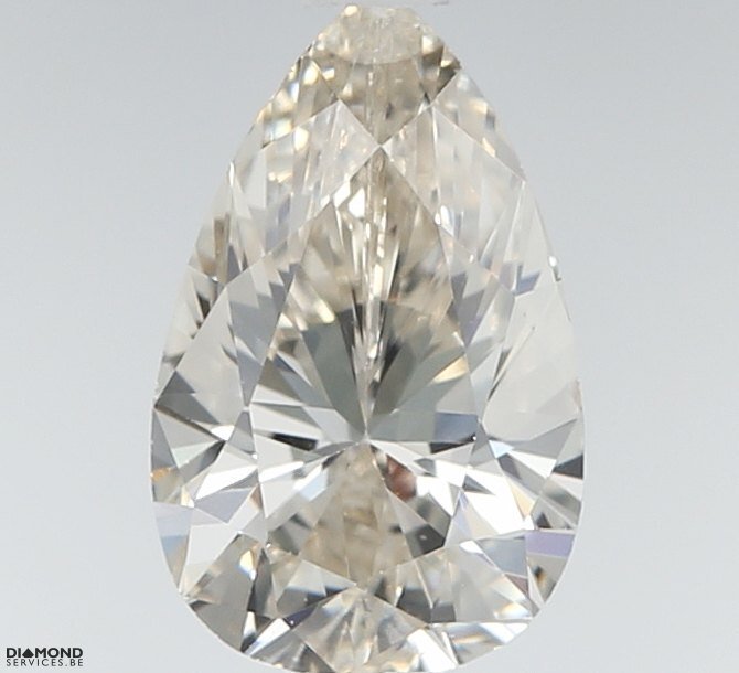 Ingen mindstepris - 1 pcs Diamant  (Natur)  - 0.72 ct - Pære - J - VS1 - Gem Report Antwerp (GRA)