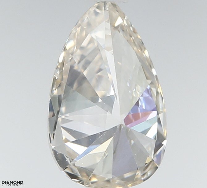 Ingen mindstepris - 1 pcs Diamant  (Natur)  - 0.72 ct - Pære - J - VS1 - Gem Report Antwerp (GRA)