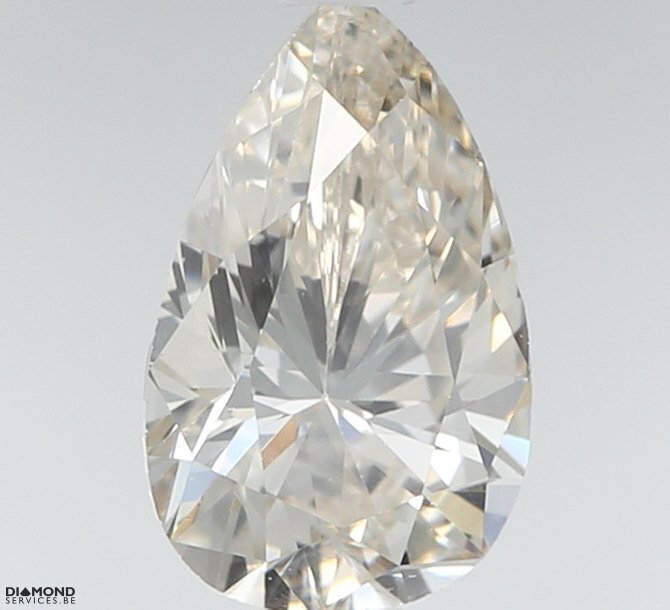 Ingen mindstepris - 1 pcs Diamant  (Natur)  - 0.72 ct - Pære - J - VS1 - Gem Report Antwerp (GRA)