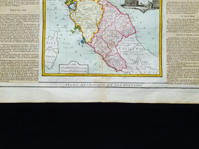 Europa - Central Italien / Lazio / Rom / Toscana / Firenze; Louis Desnos - Etats de l'Eglise, de Toscane, Modene et Luques - 1781-1800