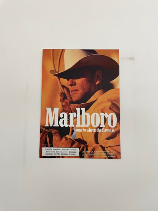 Marlboro aluminium advertising - Reklameplakat - Aluminium