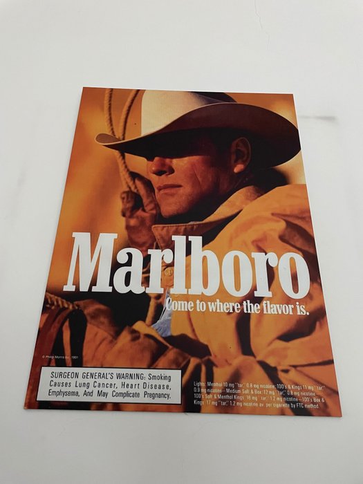 Marlboro aluminium advertising - Reklameplakat - Aluminium