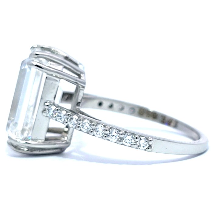 Ring Platin -  7.32ct. tw. Diamant (Laboratoriedyrket) - Diamant