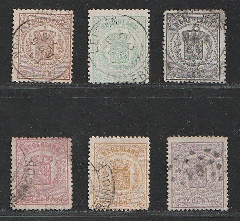 Holland 1869/1871 - våben serie - NVPH 13/18