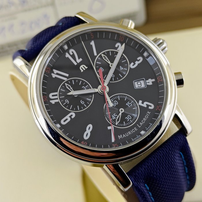 Maurice Lacroix - Les Classiques Quartz Chronograph "Full Set" - LC1038 - Mænd - 2000-2010