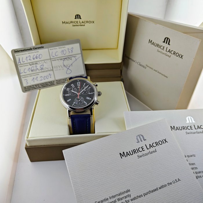 Maurice Lacroix - Les Classiques Quartz Chronograph "Full Set" - LC1038 - Mænd - 2000-2010