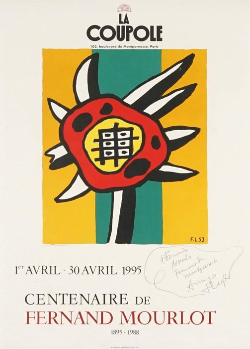 Fernand Léger (1881-1955) - "La Coupole" (Mourlot stamp)