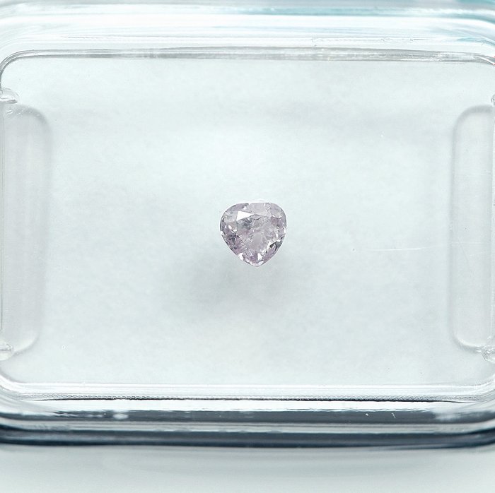 1 pcs Diamant  (Naturfarvet)  - 011 ct - Pære - Fancy light Lyserød - I2 - International Gemological Institute (IGI)