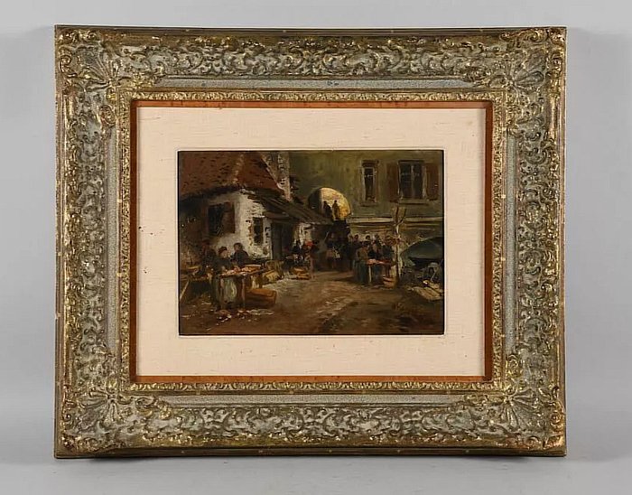 Albert Kappis (1836-1914) - Jahrmarkt - NO RESERVE