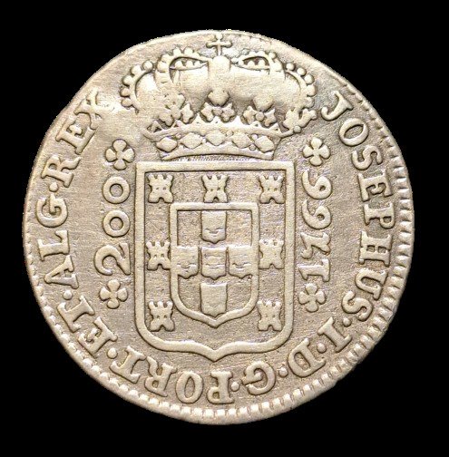 Portugal. D. José I (1750-1777). 12 Vinténs (240 Reis) 1766  (Ingen mindstepris)