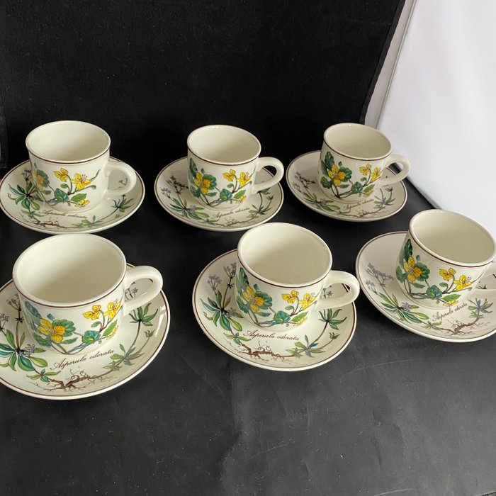 Villeroy  Boch - Kop og underkop (6) - Espresso - Porcelæn - espressokopper og underkopper