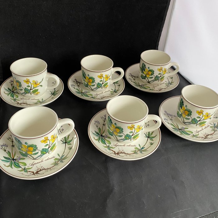 Villeroy  Boch - Kop og underkop (6) - Espresso - Porcelæn - espressokopper og underkopper