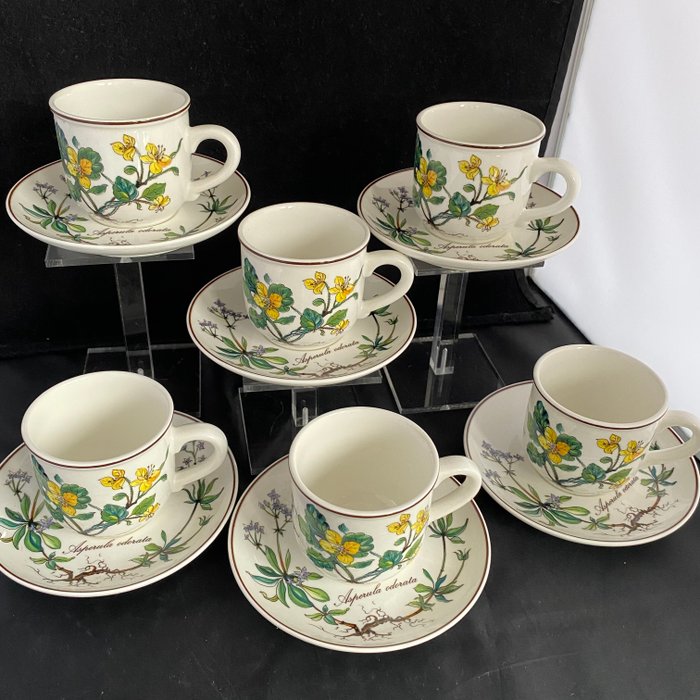 Villeroy  Boch - Kop og underkop (6) - Espresso - Porcelæn - espressokopper og underkopper