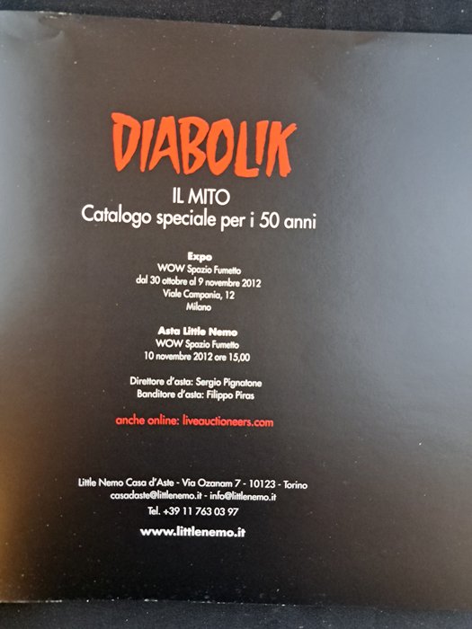 Diabolik - Tra Collezionismo e Arte - 6 Album - Første udgave - 2012/2024