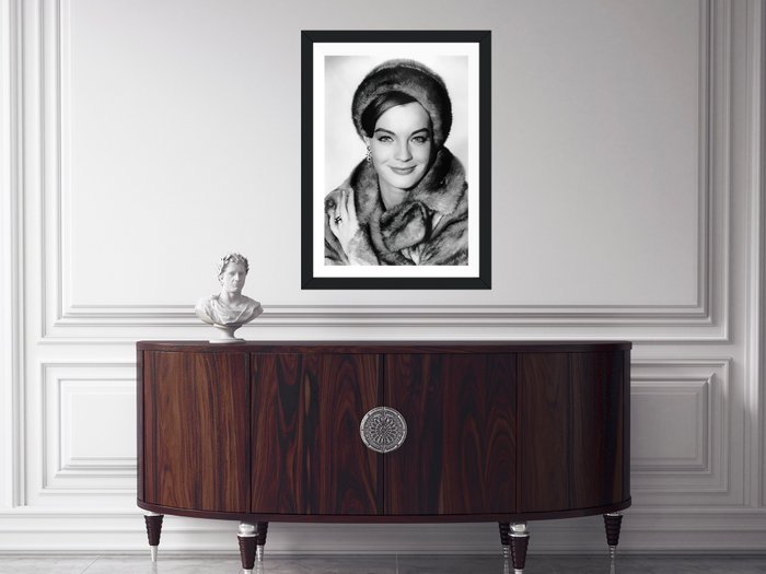 Romy Schneider - Fine Art Photography - Luxury Wooden Framed 70X50 cm - Limited Edition Nr 02 of 30 - Serial ID 16790 - Original Certificate (COA), Hologram Logo Editor and QR Code - 100% New items.